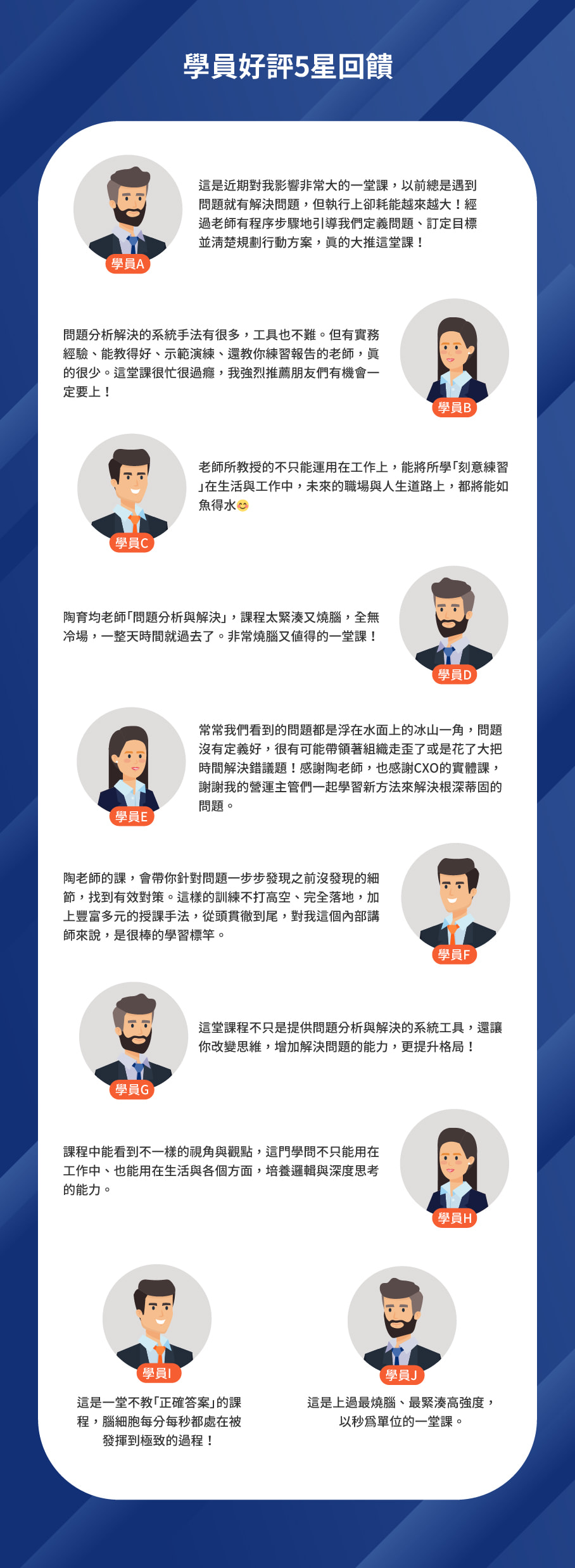 學員好評回饋